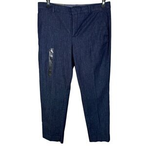 Banana Republic Avery Cropped Blue Chambray Pants Women's Size 30/10
